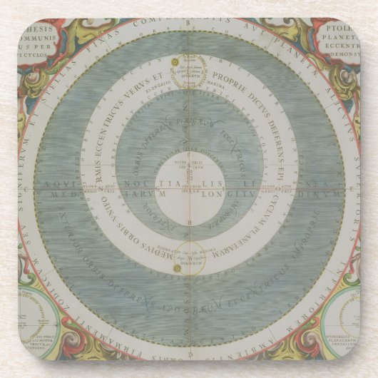 Ptolemaic System, 'vom himmlischen Atlas oder Th Untersetzer (Vorderseite)