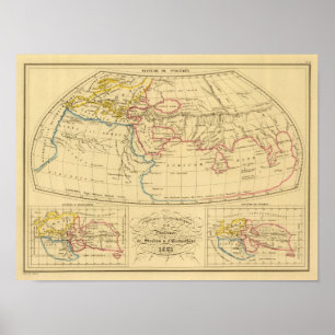 Ptolemäus Geografie Poster