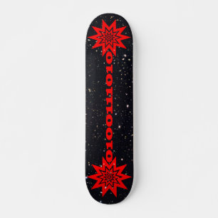 PTP-Laser-Lichtblitz-Burst in einem Sternenhimmel Skateboard