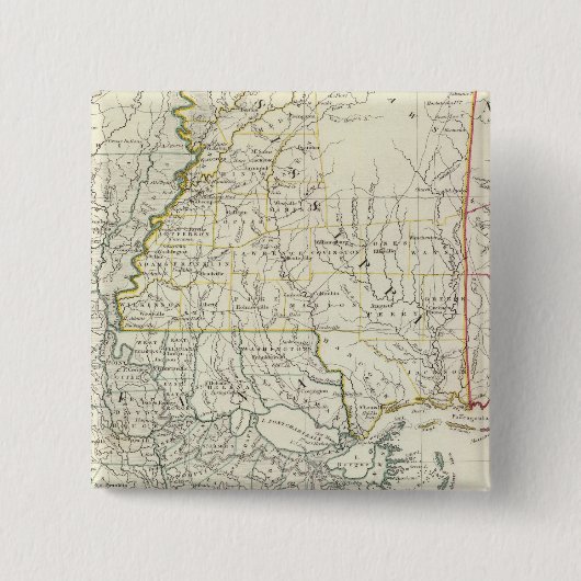 Pts of Louisiana, Ark, Miss, Ala, Florida Button (Vorderseite)