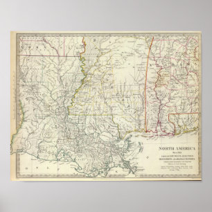 PTS von Louisiana, Arche, Fräulein, Ala, Florida Poster