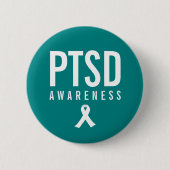 PTSD-Aquamarine Farbe Button (Vorderseite)