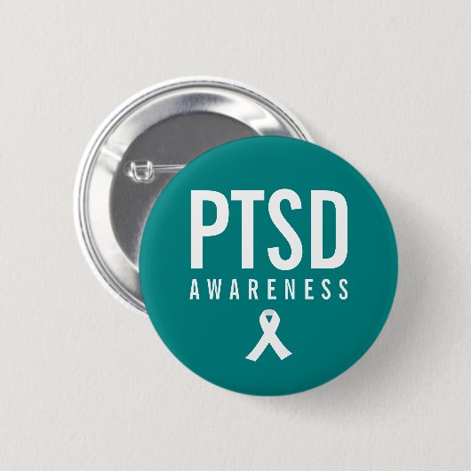 PTSD-Aquamarine Farbe Button (Vorne & Hinten)