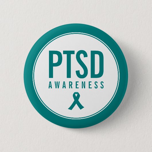 PTSD-Aquamarine Farbe Button (Vorderseite)