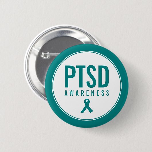 PTSD-Aquamarine Farbe Button (Vorne & Hinten)