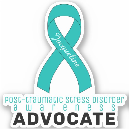 PTSD Awareness Advocate Vinyl Sticker (Vorderseite)