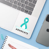 PTSD Awareness Advocate Vinyl Sticker (Laptop mit iPhone)