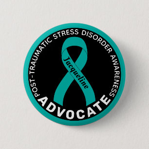 PTSD Awareness Advocatus Black Button