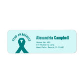 PTSD Awareness Aquamarin Ribbon (Vorne)