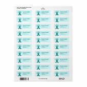 PTSD Awareness Aquamarin Ribbon (Vorne)