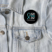 PTSD Awareness Aquamarin Ribbon Button (Beispiel)