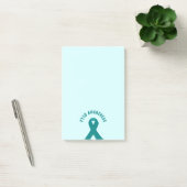 PTSD Awareness Aquamarin Ribbon Post-it Klebezettel (Büro)