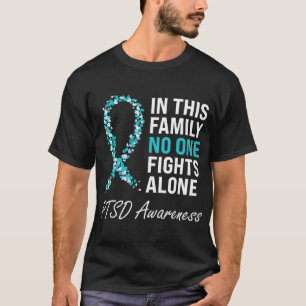 PTSD Awareness Aquamarin Ribbon T-Shirt