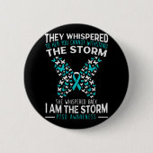 Ptsd Awareness Butterfly Posttraumatisches Stress  Button (Vorderseite)