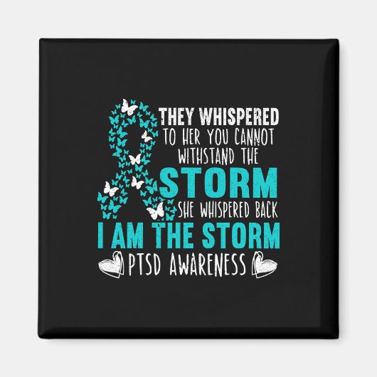Ptsd Awareness Butterfly Posttraumatisches Stress Magnet (Vorne)