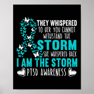 Ptsd Awareness Butterfly Posttraumatisches Stress Poster