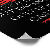 PTSD Awareness Darkness kann Dunkelheit nicht auss Poster (Ecke)