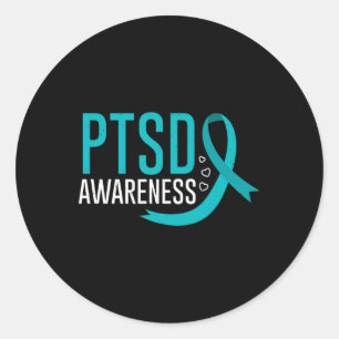Ptsd Awareness Mental Health Post Traumatic Stress Runder Aufkleber
