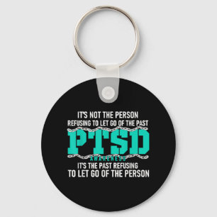 Ptsd Awareness Ptsd Awareness Aquamarin Ribbon Schlüsselanhänger