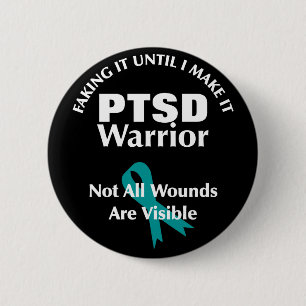 PTSD Awareness Quotes Aquamarine Multifunktionslei Button