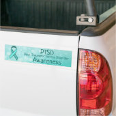 PTSD Awareness TealRibbon Autoaufkleber (Auf Lkw)
