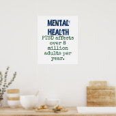 PTSD betrifft über 8 Millionen Erwachsene - psychi Poster (Küche)