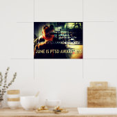 PTSD-Bewusstseinsposter Poster (Küche)