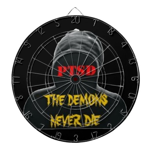 PTSD: DIE DEMONE DIE NIE DARTBOARD DARTSCHEIBE (vorne)