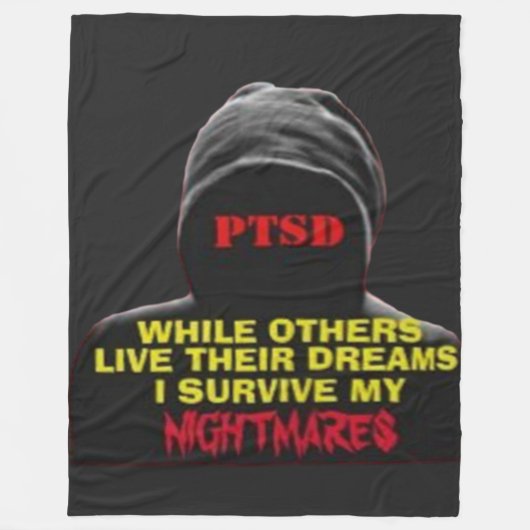 PTSD FLEECEDECKE (Vorderseite)