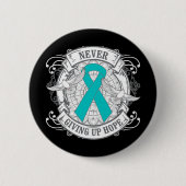 PTSD gibt niemals Hoffnung auf Button (Vorderseite)