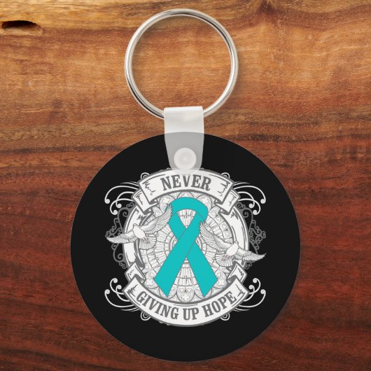 PTSD gibt niemals Hoffnung auf Schlüsselanhänger (Vorderseite)