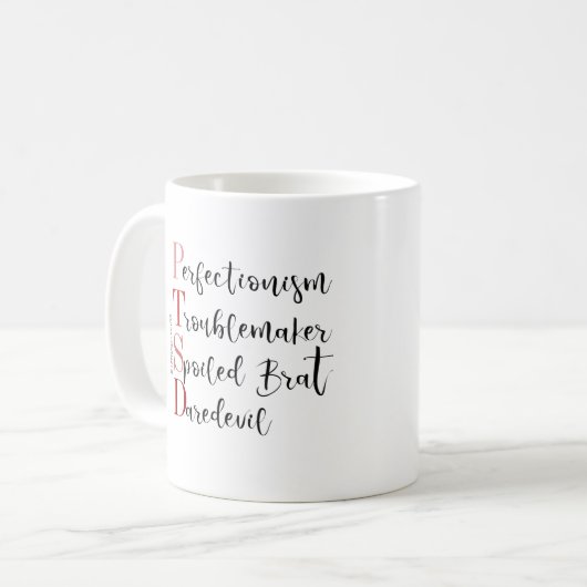 PTSD Humorale Tasse (Vorderseite Links)