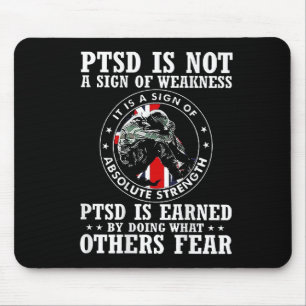 Ptsd ist kein Zeichen für Schwäche Ptsd wird verdi Mousepad