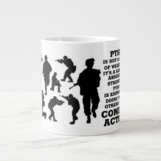 PTSD Jumbo-Tasse (Vorderseite)