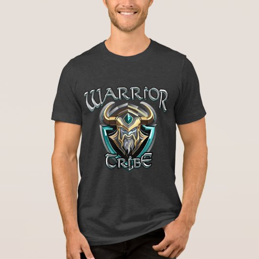 PTSD Krieger Stamm Tri-Blend Shirt (Vorderseite)
