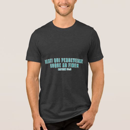 PTSD Matthäus 23:14 Vers  Tri-Blend Shirt (Vorderseite)