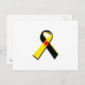 PTSD MILITARY RIBBON POSTKARTE (Vorne/Hinten)