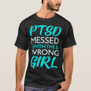 Ptsd mit der falschen Mädchen Bewusstsein Ribbon G T-Shirt