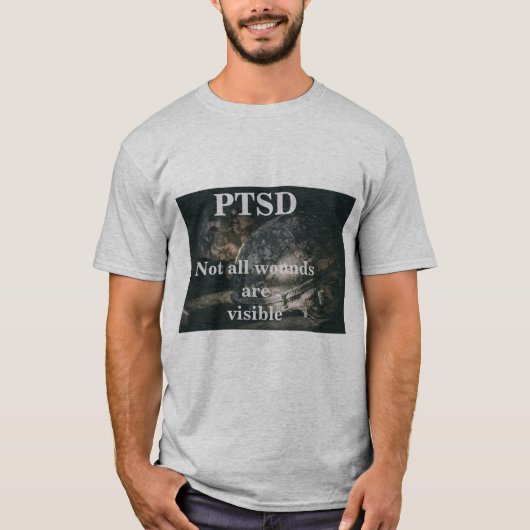 PTSD. Nicht alle Wunden sind sichtbar T-Shirt (Vorderseite)