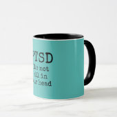 PTSD Psychische Gesundheitspsychologie aquamarin s Tasse (VorderseiteRechts)