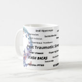 PTSD Reality Achtsamkeit Keramik Tasse (Vorderseite Links)