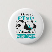 PTSD Sensibilisierung Monat Band Geschenke Button (Vorderseite)