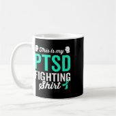 Ptsd Stress Warrior Survivor Bewusstsein wird gut Kaffeetasse (Links)