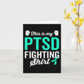 Ptsd Stress Warrior Survivor Bewusstsein wird gut Karte (Gelbe Blume)