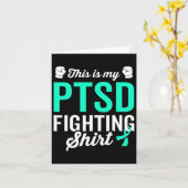 Ptsd Stress Warrior Survivor Bewusstsein wird gut Karte (Gelbe Blume)