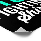 Ptsd Stress Warrior Survivor Bewusstsein wird gut Poster (Ecke)
