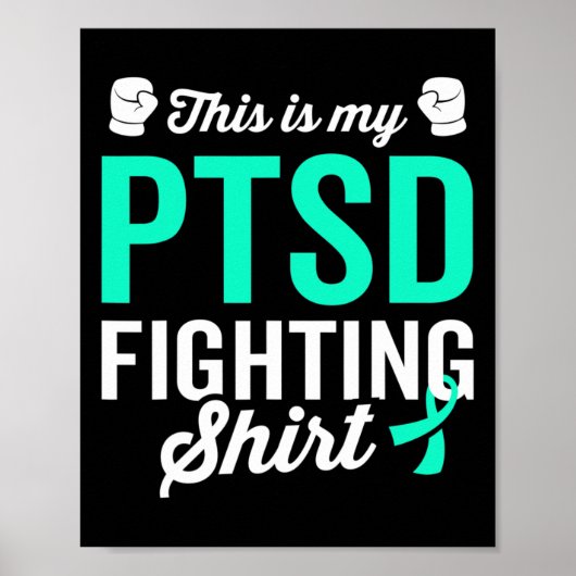 Ptsd Stress Warrior Survivor Bewusstsein wird gut Poster (Vorne)