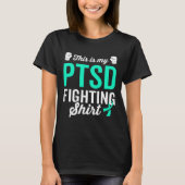 Ptsd Stress Warrior Survivor Bewusstsein wird gut T-Shirt (Vorderseite)