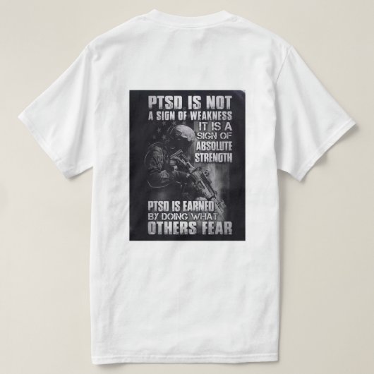 PTSD T-Shirt (Design Rückseite)