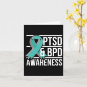 Ptsd und BPD-Bewusstsein Karte (Gelbe Blume)